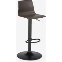 GRAND SOLEIL Tabouret de bar de cuisine design avec pied réglable noir mat Imola Matt - Braun