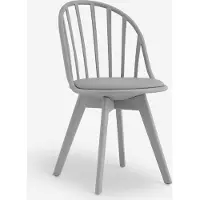 AHD Amazing Home Design Chaise moderne en polypropylène pour la cuisine et la salle à manger Molkor - Gris