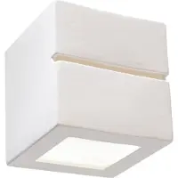 Sollux Applique en céramique LEO LINE 1xE27 15W céramique 14x14x14cm