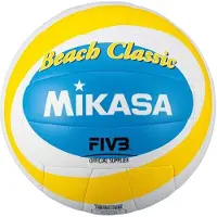 MIKASA - Ballon de volley-ball « Beach Classic » PP7719 (5) (jaune)