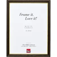 Effect Bilderrahmen Cadre en bois Effect Profil 21, noyer, 9 x 13 cm, verre standard