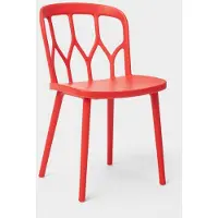 AHD Amazing Home Design Chaises design modernes pour bar de cuisine et jardin En alchimie Polypropylène Flow - Rouge