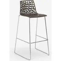 GRAND SOLEIL Tabouret de bar de cuisine 74 cm design Spider Slitta - Marron