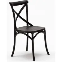 AHD Amazing Home Design Chaises Cuisine Table de salle à manger Vintage - Noir