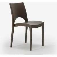 GRAND SOLEIL 24 chaises Paris Empilables pour Bars et Restaurants Polypropylène - Marron