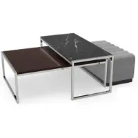 AEA Salon Set Moderne Luxe Tables basses Mobilier Moderne Bois Nouveau