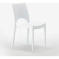 GRAND SOLEIL paris 24 chaises empilables pour bars et restaurants Polypropylène - Blanc