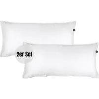 Schöner Wohnen Kollektion SCHÖNER WOHNEN-Collection Satin Parure de lit PLAIN Blanc 40 x 80 cm 2pcs