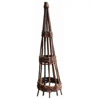 Sonstiges Support pour plantes Support en osier naturel Fait main Massif Décoratif Design Nouveau