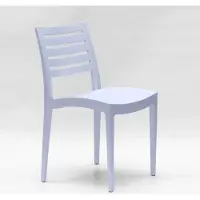 GRAND SOLEIL lot de 24 chaises en polypropylène pour le restaurant Firenze - Bleu ciel