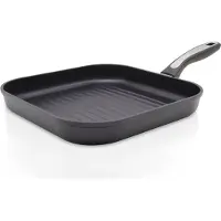 Krüger Haushaltswaren Poêle à gril, Poêle + casserole, Noir