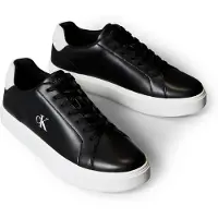 Calvin Klein Baskets basses 'Classic Lace-up' noir / blanc