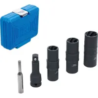 Bgs Jeu de douilles spéciales de force réversibles hexagonales & tournevis 17 - 19 - 21mm 12.5 mm (1/2") 3pcs - 7467