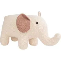 Crochetts Peluche AMIGURUMIS MINI Éléphant blanc 48 x 23 x 22 cm