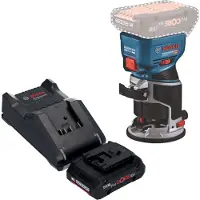 Bosch GKF 18V-8 Professional Affleureuse sans fil 18 V 8,0 mm Brushless + 1x batterie ProCORE 4,0 Ah + chargeur