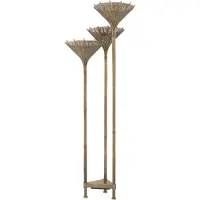 Casa Padrino Luxe Lampadaire Vintage Laiton 70 x 70 x H. 197 cm - Lampadaire Hôtel & Restaurant