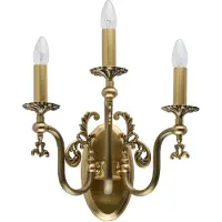 Casa Padrino Luxus Barock Wandleuchte Antik Bronzefarben 39 x 39 x H. 24 cm - Elégante lampe murale de salon de style baroque - Luminaires baroques