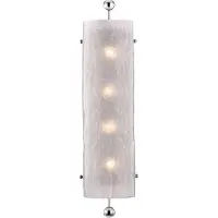 Casa Padrino Applique murale de luxe Argent / Blanc 15,9 x 12 x H. 68,6 cm - Applique murale Hôtel & Restaurant - Qualité de luxe