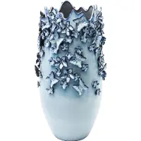 Kare Vase papillons bleu clair 50cm