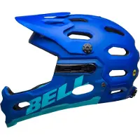 Bell Super 3R Mips casque de descente couleur : bleu mat, taille : L (58-62)