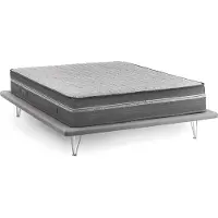 Talamo Italia Amomali - Matelas Double, 200x160x32h cm Gris, Déhoussable Fabriqué en Italie