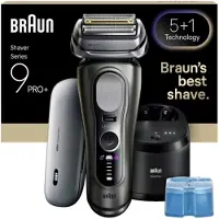 Braun Series 9 PRO+ 9675cc rasoir électrique avec station de nettoyage et de recharge Black 1 pcs