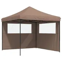 vidaXL , tente de fête, 292 x 292 x 315 cm, couleur marron, tissu Oxford
