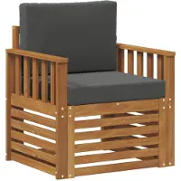 vidaXL Ensemble de canapés d'extérieur en bois d'acacia massif et polyester