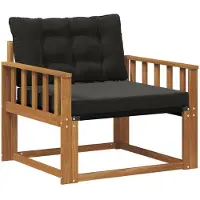 vidaXL Ensemble de canapés d'extérieur en bois d'acacia massif et textilène naturel