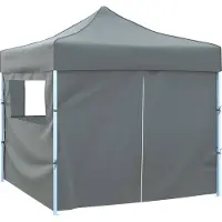 vidaXL Tente de réception anthracite 291 x 291 x 315 cm Tissu Oxford
