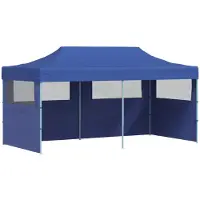 Syfax Tente de fête Bleu 291 x 580 x 315 cm Tissu Oxford