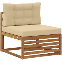 vidaXL Canapé d'extérieur en bois massif d'acacia naturel