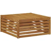 vidaXL Table d'extérieur en bois massif d'acacia naturel 79 x 79 x 37 cm