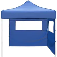 vidaXL Tente de réception bleue 291 x 291 x 315 cm Tissu Oxford