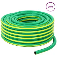vidaXL Tuyau d'arrosage , 5 couches, vert et jaune, 12 mm, PVC