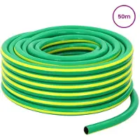 vidaXL Tuyau d'arrosage , 5 couches, vert et jaune, 19 mm, PVC