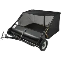 StarTech.com Balayeuse à gazon - Balayeuse pour tracteurs à gazon et tondeuses autoportées - Largeur de balayage 111,8 cm - Sac de ramassage 0,7 m³ - Hauteur de balayage réglable - Pour la cour et le jardin