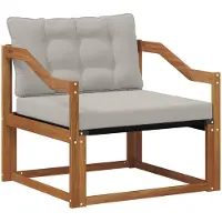 vidaXL Ensemble de canapés d'extérieur en bois d'acacia massif et textilène naturel