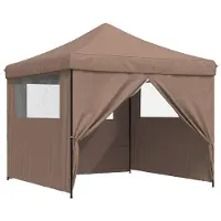 Syfax Tente de fête Marron 292 x 292 x 315 cm Tissu Oxford