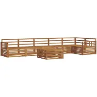Syfax Ensemble de canapés d'extérieur 7 pcs Naturel