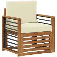 vidaXL Ensemble de canapés d'extérieur en bois d'acacia massif et polyester