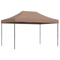 Syfax Tente de fête Marron 292 x 440 x 315 cm Tissu Oxford