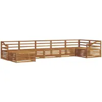 Syfax Ensemble de canapés d'extérieur 7 pcs Naturel