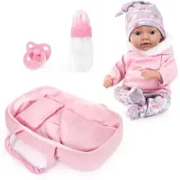 Bayer Poupée Reborn 38cm + porte-bébé 93827AH 20029