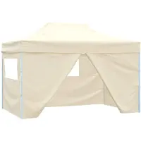 vidaXL Tente de réception Crème 280 x 410 x 315 cm Tissu Oxford