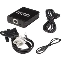 ELECTRONICX Adaptateur Bluetooth AUX 12 Broches pour Volkswagen Seat Skoda Audi ▶ iPhone iPad iPod USB SD Radio - kit mains libres streaming audio