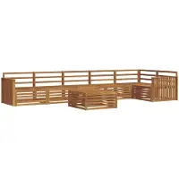 Syfax Ensemble de canapés d'extérieur 7 pcs Naturel