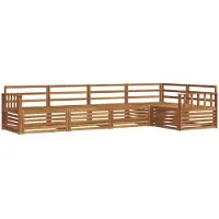 Syfax Ensemble de canapés d'extérieur 5 pcs Naturel