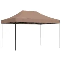 Syfax Tente de fête Marron 279 x 410 x 315 cm Tissu Oxford