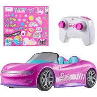 Hot Wheels Barbie Radio Control Convertible Car Rose